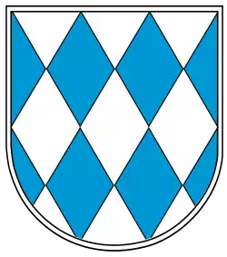 Эмблема дивизии в форме флага Баварии