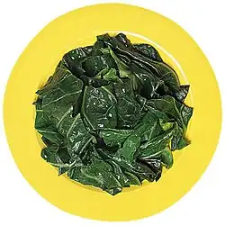 Приготовленный шпинат