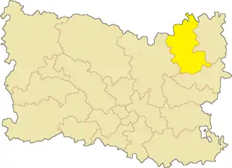 Кантон на карте департамента Уаза