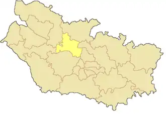 Кантон на карте департамента Сомма