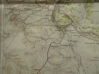 Сарепта на карте 1874 года