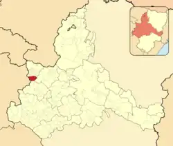 Расположение муниципалитета на карте провинции