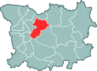 Ошмянский повет на карте