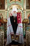 Митрополит Лонгин на службе в Неопалимовском храме (2021).