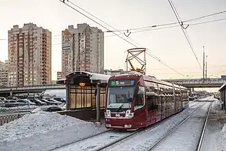 АКСМ-84500К №1401 на проспекте Ямашева в Казани