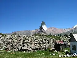 Радиополигон "Орбита" института ионосферы (вид с территории ТШАО)