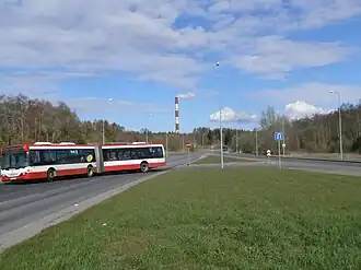 Переход улицы Лаагна в улицу Раху