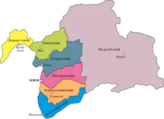 Горно-Бадахшанская автономная область на карте