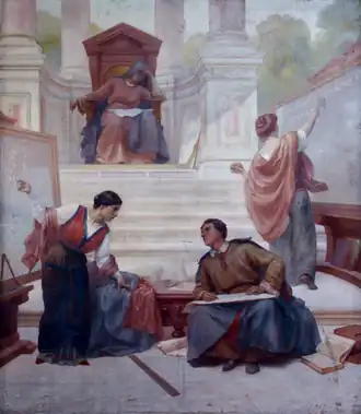 Аллегория математики (1917), Университет Порту.