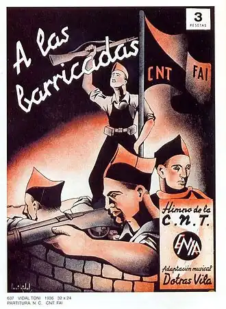 Обложка песни «A las barricadas»