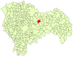 Расположение муниципалитета на карте провинции