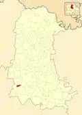 Расположение муниципалитета на карте провинции