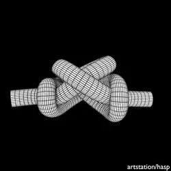 Перекрёстный узел, весьма симметричный, затягивается за противоположные стороны.