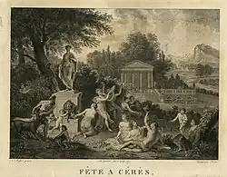 Празднество Цереры. 1817. Офорт