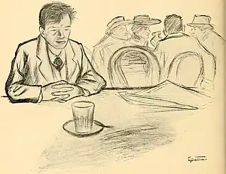 Авром Лесин (Авраам Вальт) в 1902 году (художник Джейкоб Эпстайн)