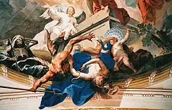 Воскресение Иисуса. Деталь росписи, Нересхайм