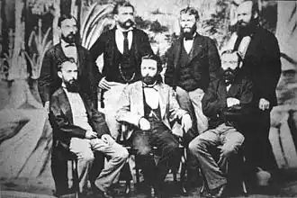 Члены Академии наук Аргентины (Кордоба) в 1876 году. Крайний слева стоит Георг Иеронимус