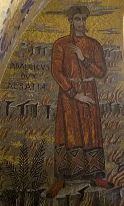 Адальрих.  Мозаика из Сент-Одиля