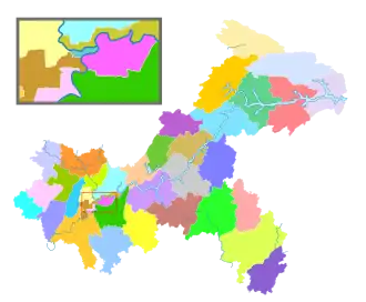 Чунцин на карте