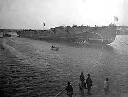 Спуск крейсера «Адмирал Нахимов», 25 октября 1915 года.