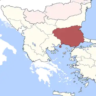 Эдирне на карте