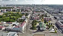 Вид с высоты на восток