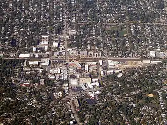 Даунерс-Гров. Аэрофотосъёмка 2024 года.