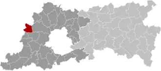 Расположение муниципалитета на карте провинции