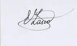 Изображение автографа