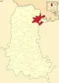 Расположение муниципалитета на карте провинции