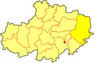 Ерейментауский район на карте
