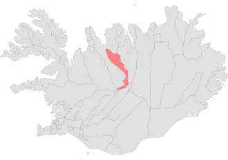 Акрахреппюр на карте