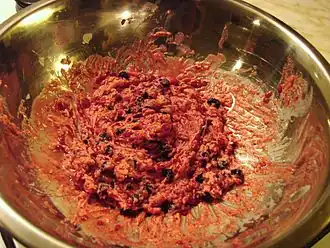 Акутак, приготовленный из растительного жира с добавлением малины и черники