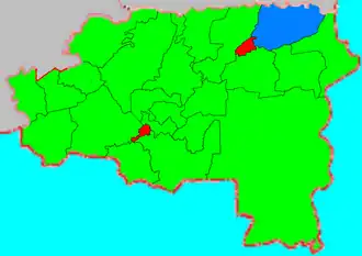 Ольшанский сельсовет на карте