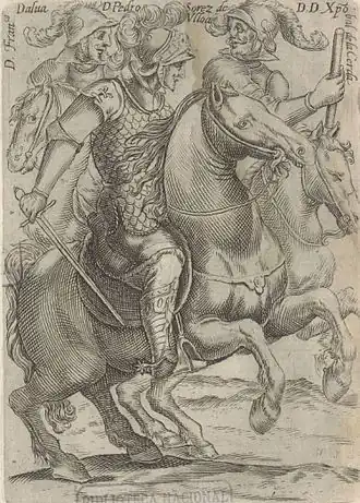 Губернаторы Чили Франсиско де Алава-и-Нуреньа, Педро Осорес де Ульоа, и Кристобаль де ла Серда