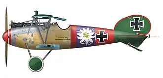 Albatros D.V Пауля Боймеа, из Jagdstaffel 5.