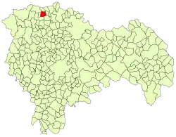 Расположение муниципалитета на карте провинции