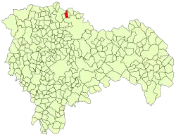 Расположение муниципалитета на карте провинции