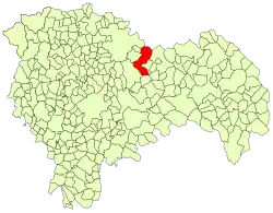 Расположение муниципалитета на карте провинции