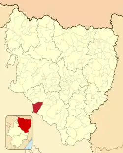 Расположение муниципалитета на карте провинции