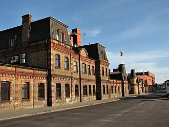 Улица Твайка у завода «Aldaris»