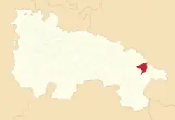 Расположение муниципалитета на карте провинции