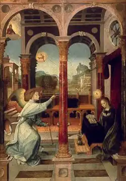 Благовещение. Ок. 1508. Дерево, масло. Музей изящных искусств, Севилья