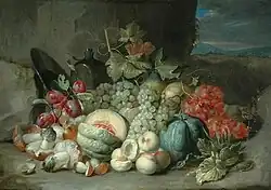 Стол фруктов. Между 1651 и 1689. Холст, масло. Музей Боуз, Англия