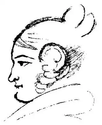 Портрет А. И. Осиповой (рисунок А. С. Пушкина)