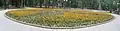 Круглая клумба, открытая в рамках второй очереди Александровского сквера