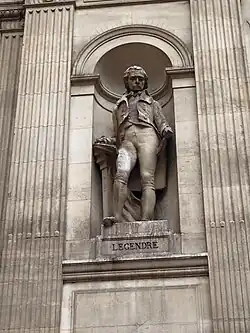 Математик Адриен Мари Лежандр, Парижская ратуша (фасад)