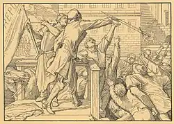 Лист 4 «Агитация к мятежу» (нем. Aufreizung zum Aufstand)