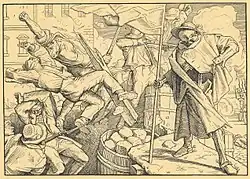 Лист 5 «На баррикадах» (нем. Auf der Barrikade)