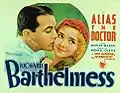С Ричардом Бартелмессом на постере фильма «Под псевдонимом „Доктор“[англ.]» (1932)